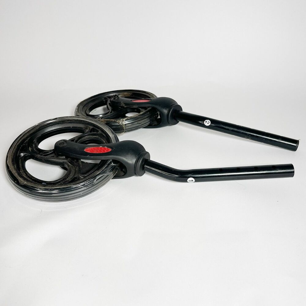 Unbranded Wheelchair Front Caster Wheel Fork Assemblies Pair 7.5-Inch Adjustable